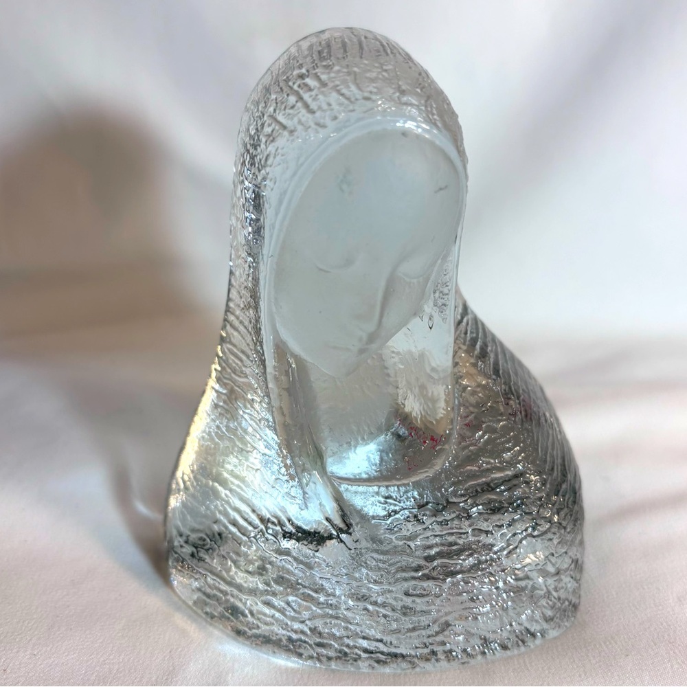 VIKING GLASS Elegant Glass Figurine of the Virgin Mary NEW WITH TAG
